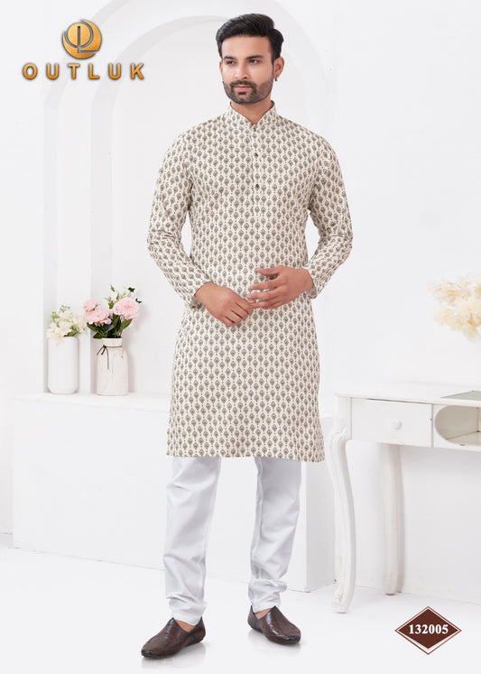 132005 Wedding Collection Vol 132 Outluk Rayon Mens Kurta Pyjama