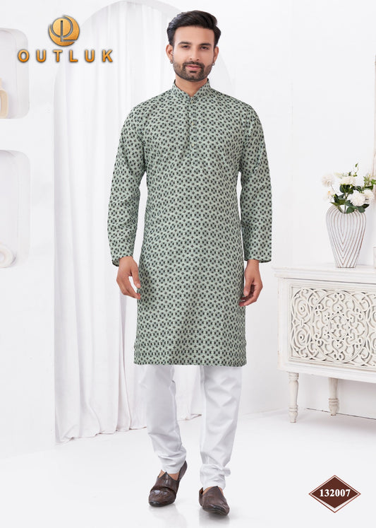 132007 Wedding Collection Vol 132 Outluk Rayon Mens Kurta Pyjama