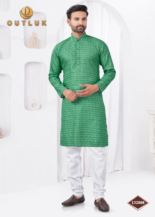 132008 Wedding Collection Vol 132 Outluk Rayon Mens Kurta Pyjama