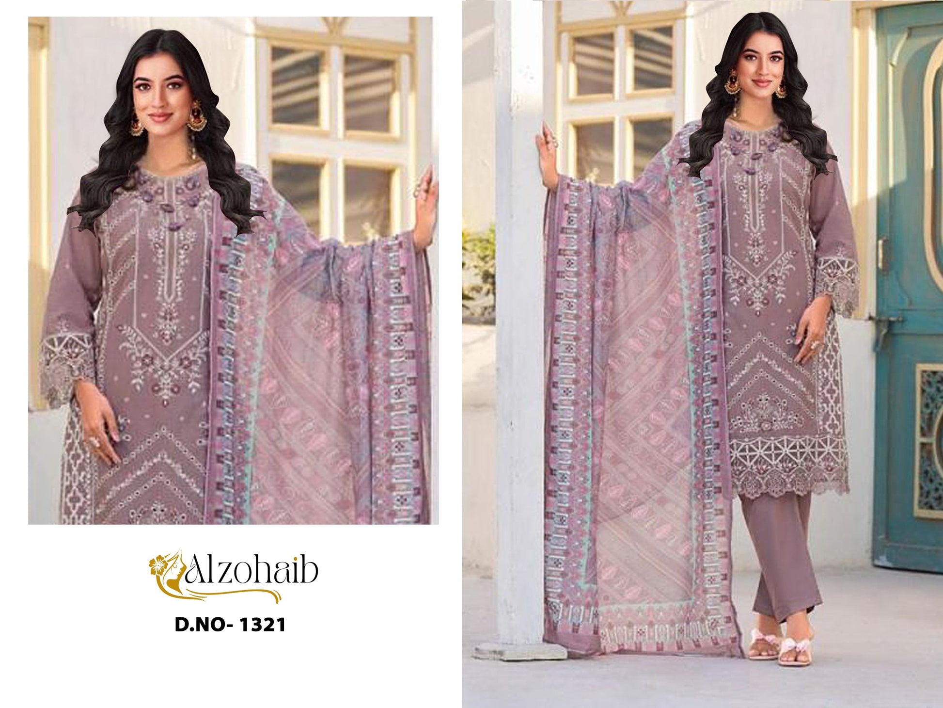 1321 Yasmin Al Zohaib Cotton Pakistani Salwar Suits