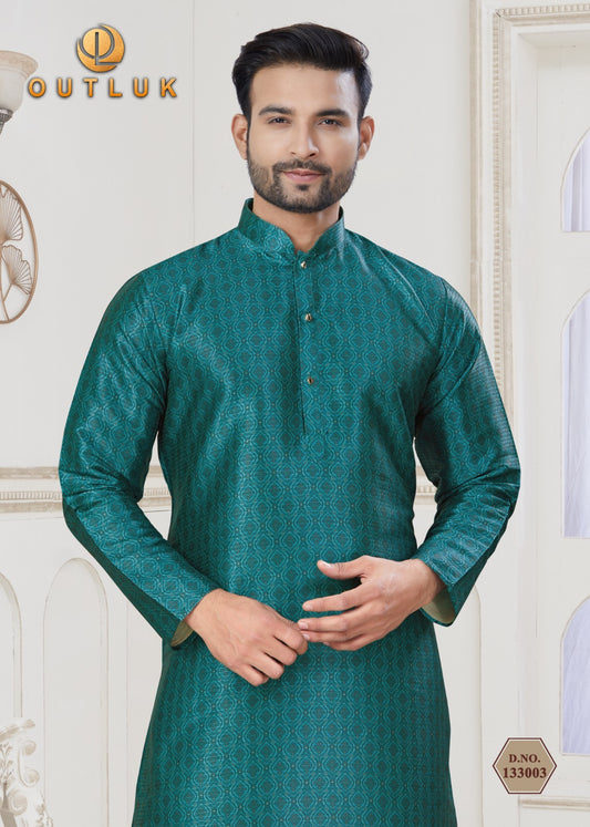 133003 Vol 133 Outluk Jacquard Mens Kurta Pyjama