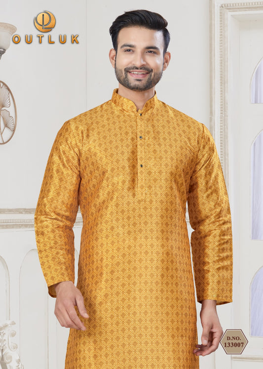 133007 Vol 133 Outluk Jacquard Mens Kurta Pyjama