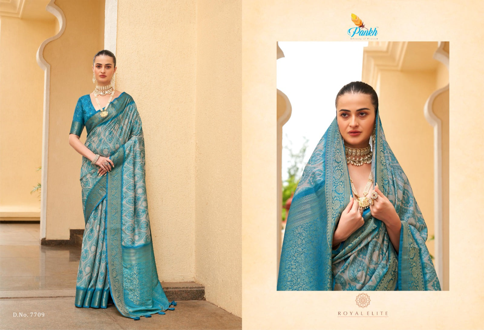 7709 Anshika Pankh Sarees