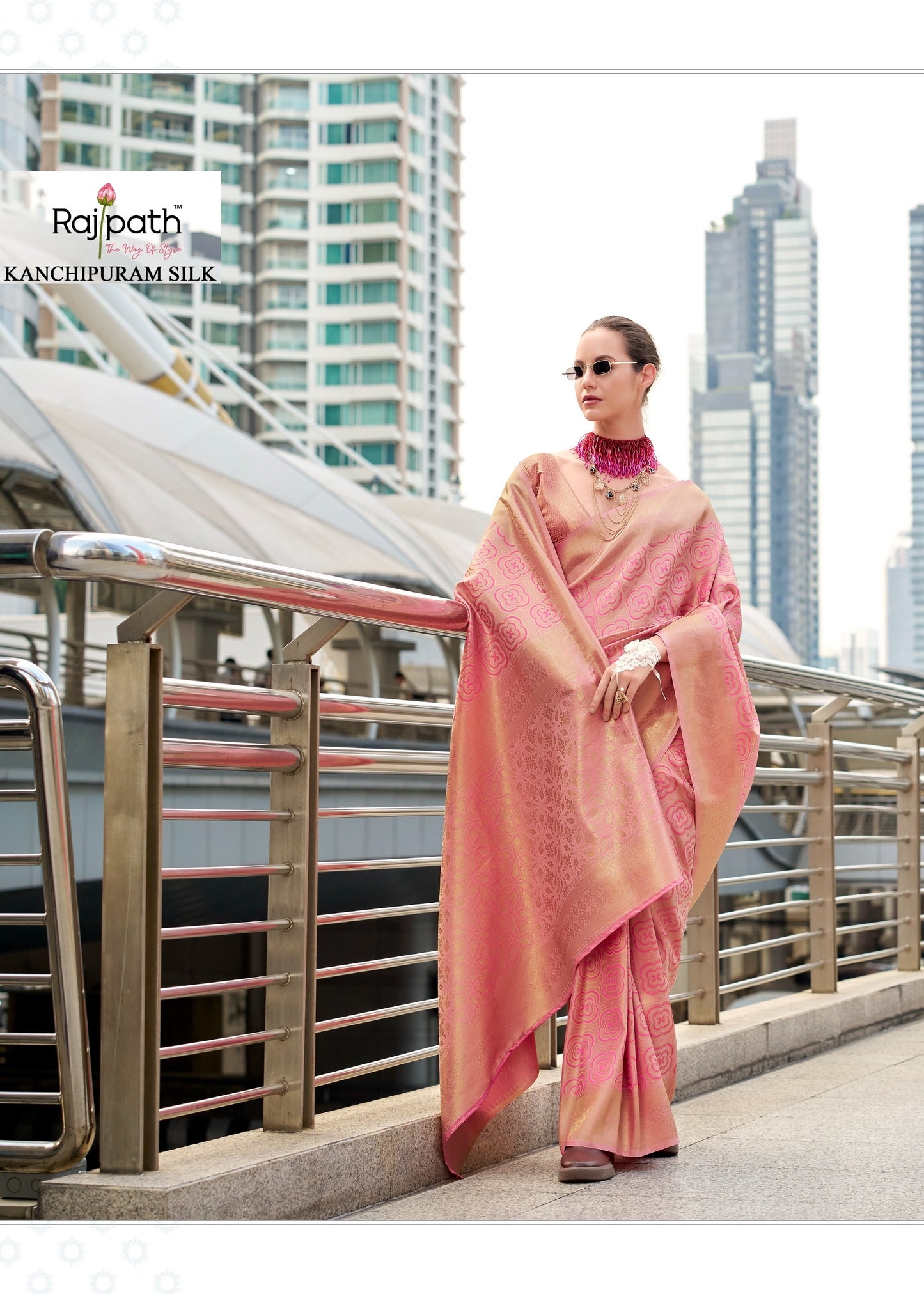 133 Butterscotch Rajpath Silk Sarees