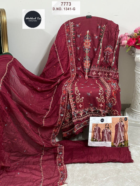 1341-G Mehboob Tex Cotton Pakistani Salwar Suits