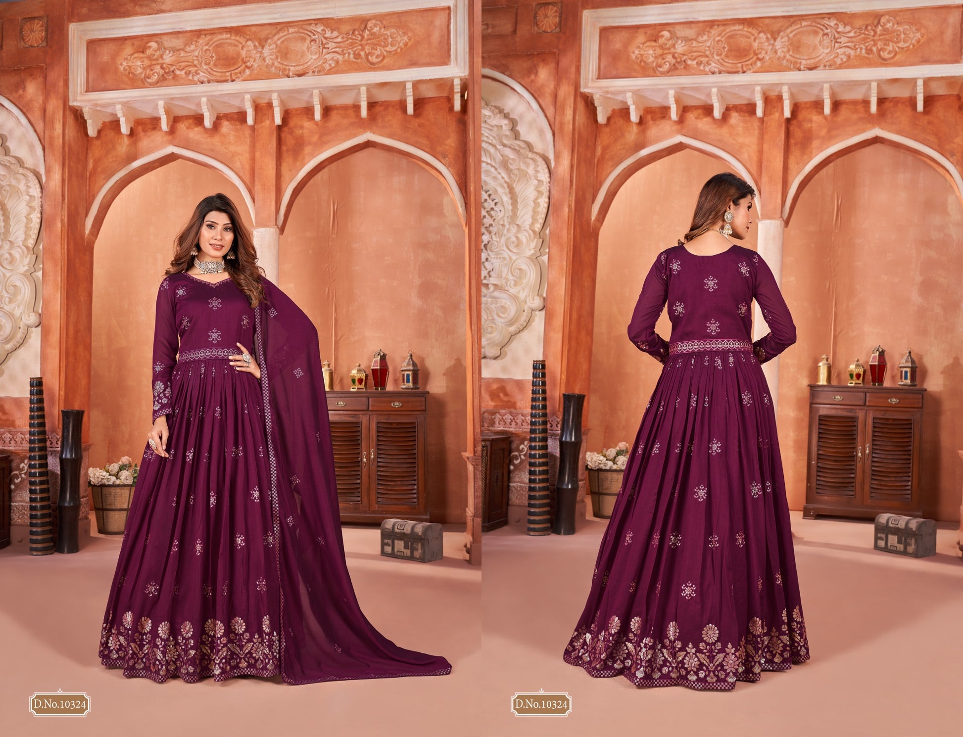 10324 Vol 32 Anjubaa Unstitched Suits