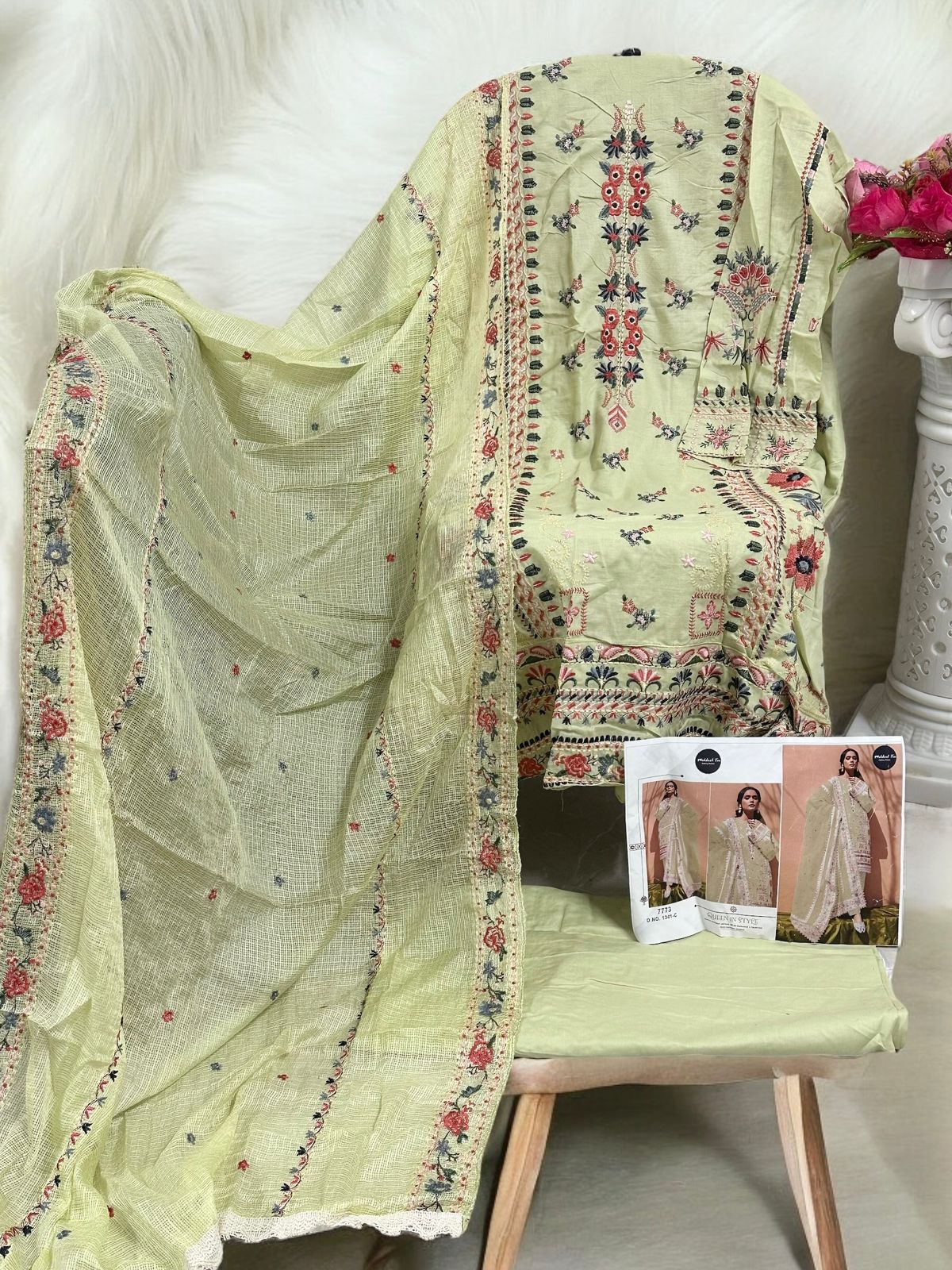 1341C Mehboob Tex Chikankari Pakistani Salwar Suits