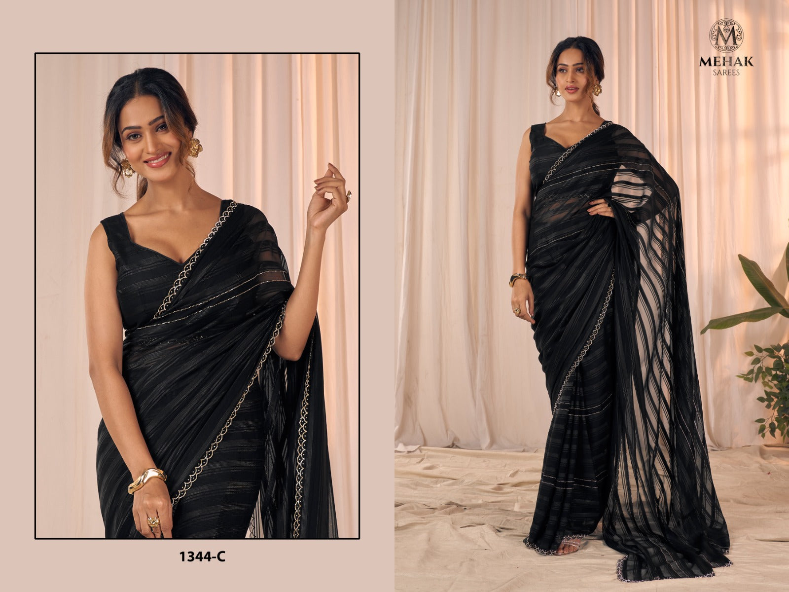 1344-C Mehak Georgette Sarees