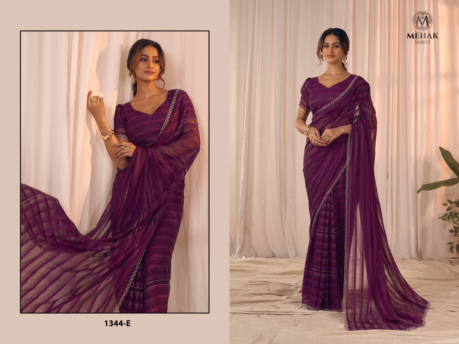 1344-E Mehak Georgette Sarees