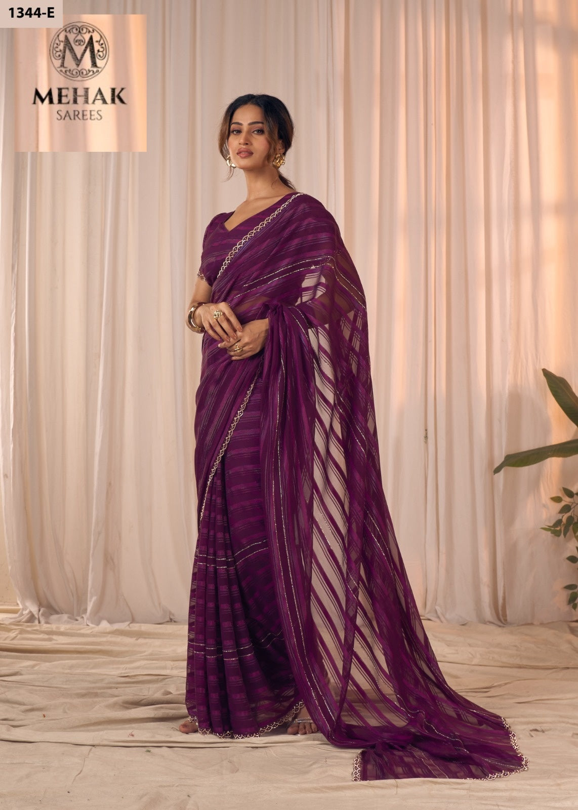 1344-E Mehak Georgette Sarees