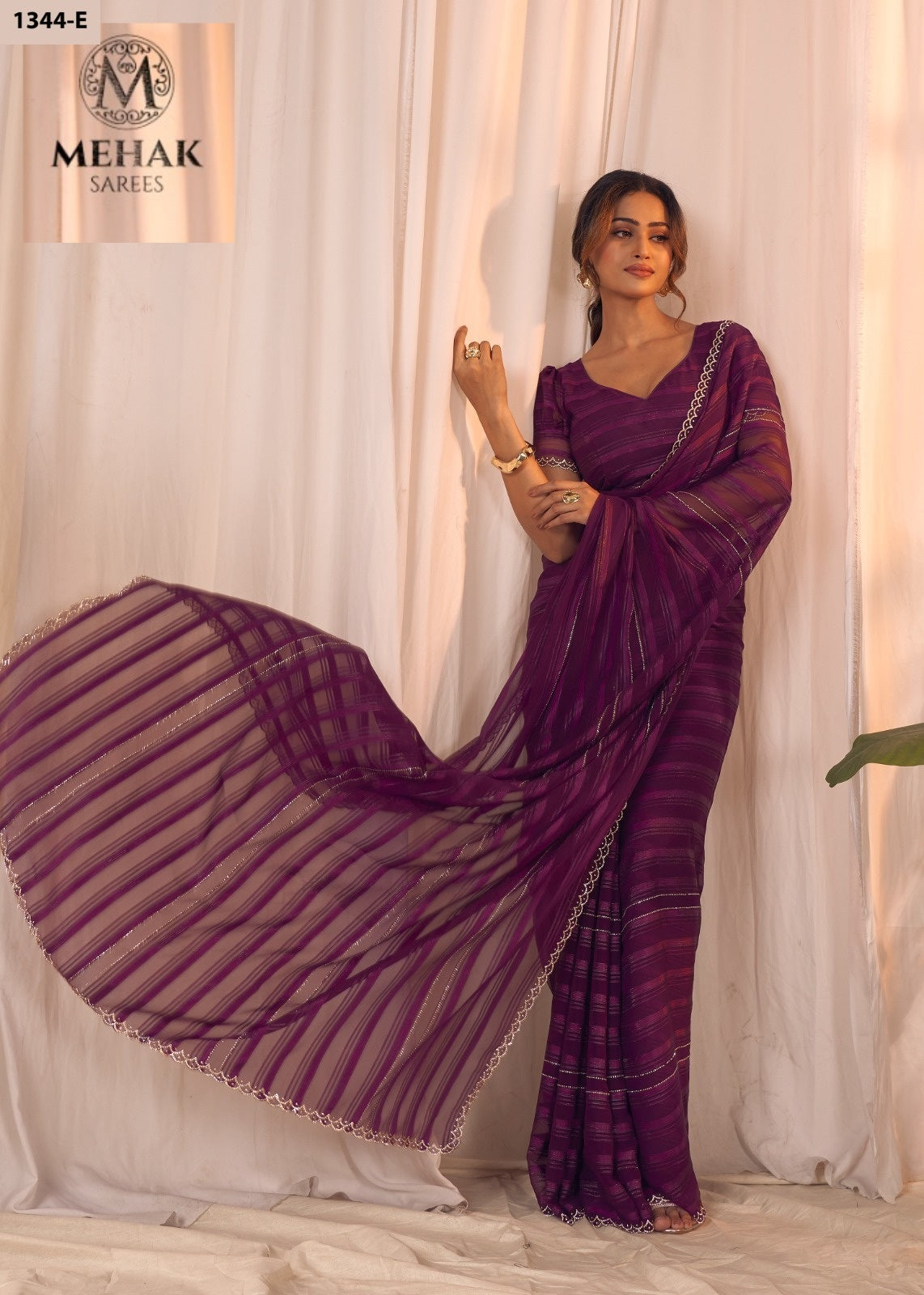 1344-E Mehak Georgette Sarees