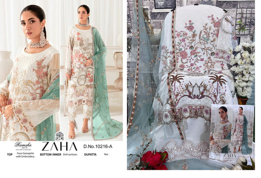 10216-A Zaha Pakistani Salwar Suits