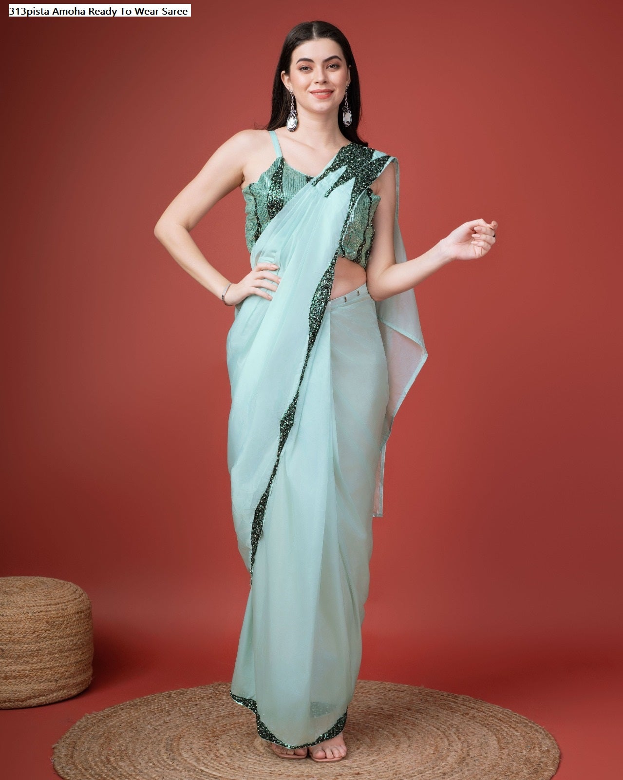 313Pista Amoha Ready To Wear Saree