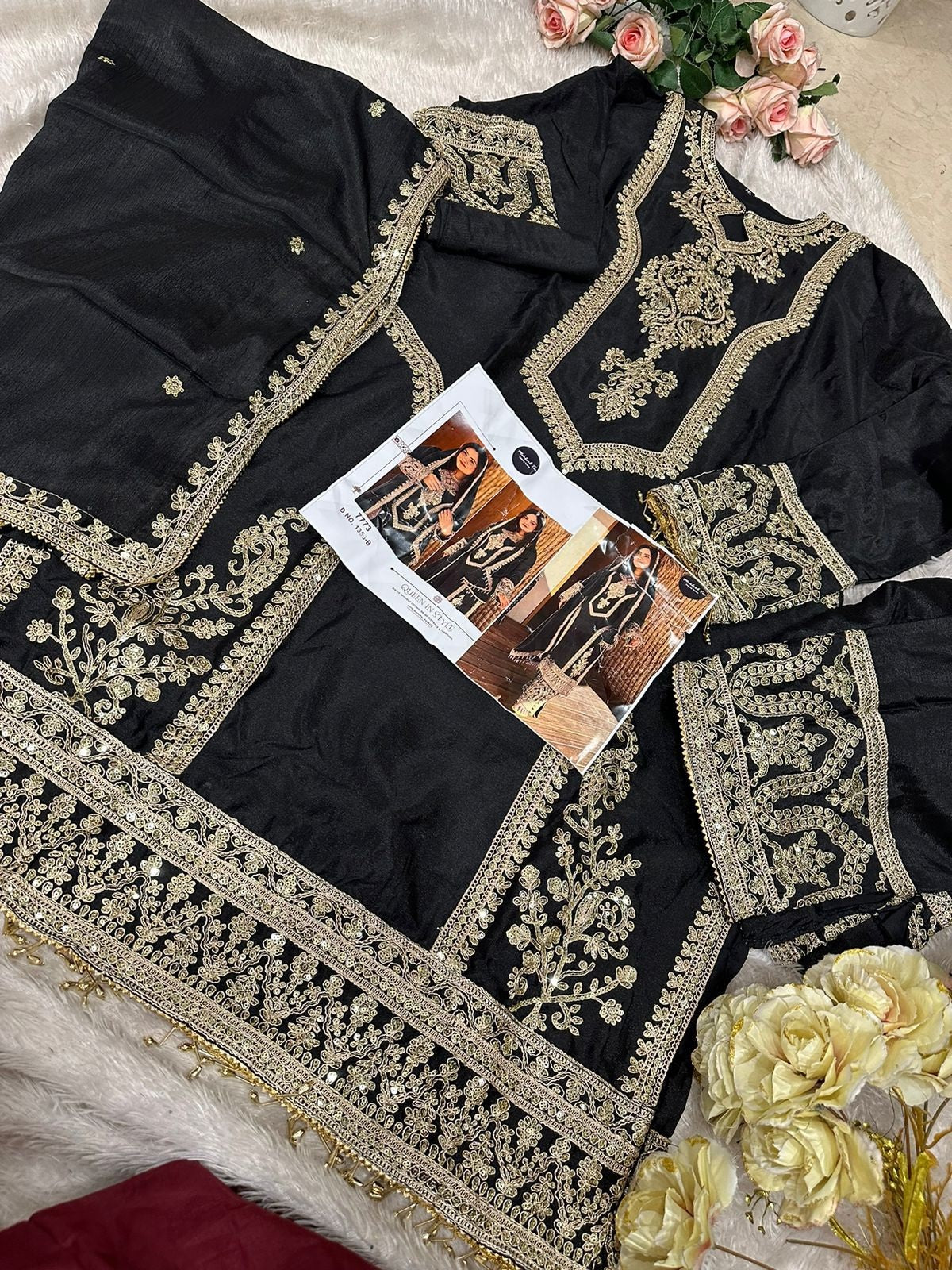 1356B Mehboob Tex Sequence Work Pakistani Readymade Suits