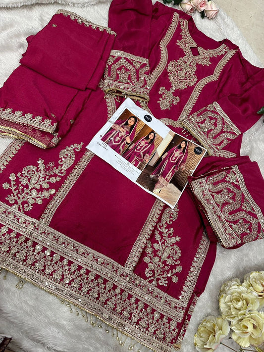 1356C Mehboob Tex Chinon Pakistani Salwar Suits