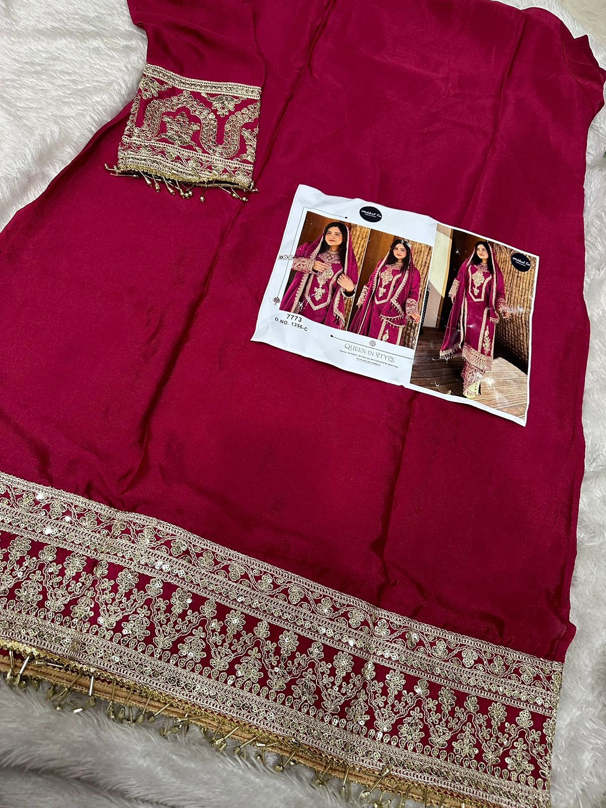 1356C Mehboob Tex Chinon Pakistani Salwar Suits