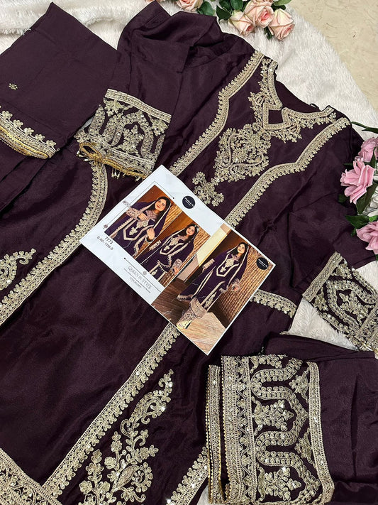 1356D Mehboob Tex Chinon Pakistani Salwar Suits