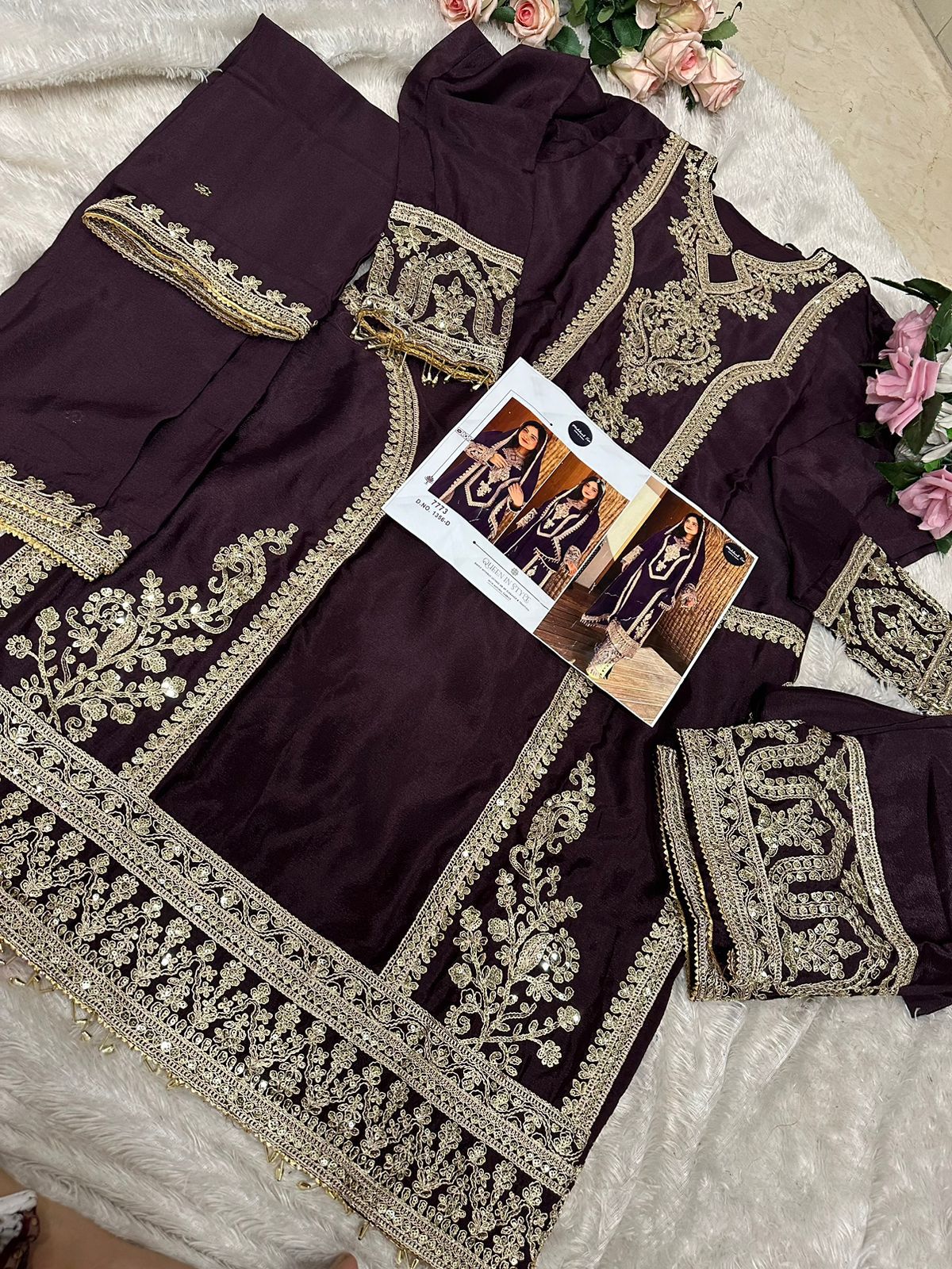 1356D Mehboob Tex Chinon Pakistani Salwar Suits