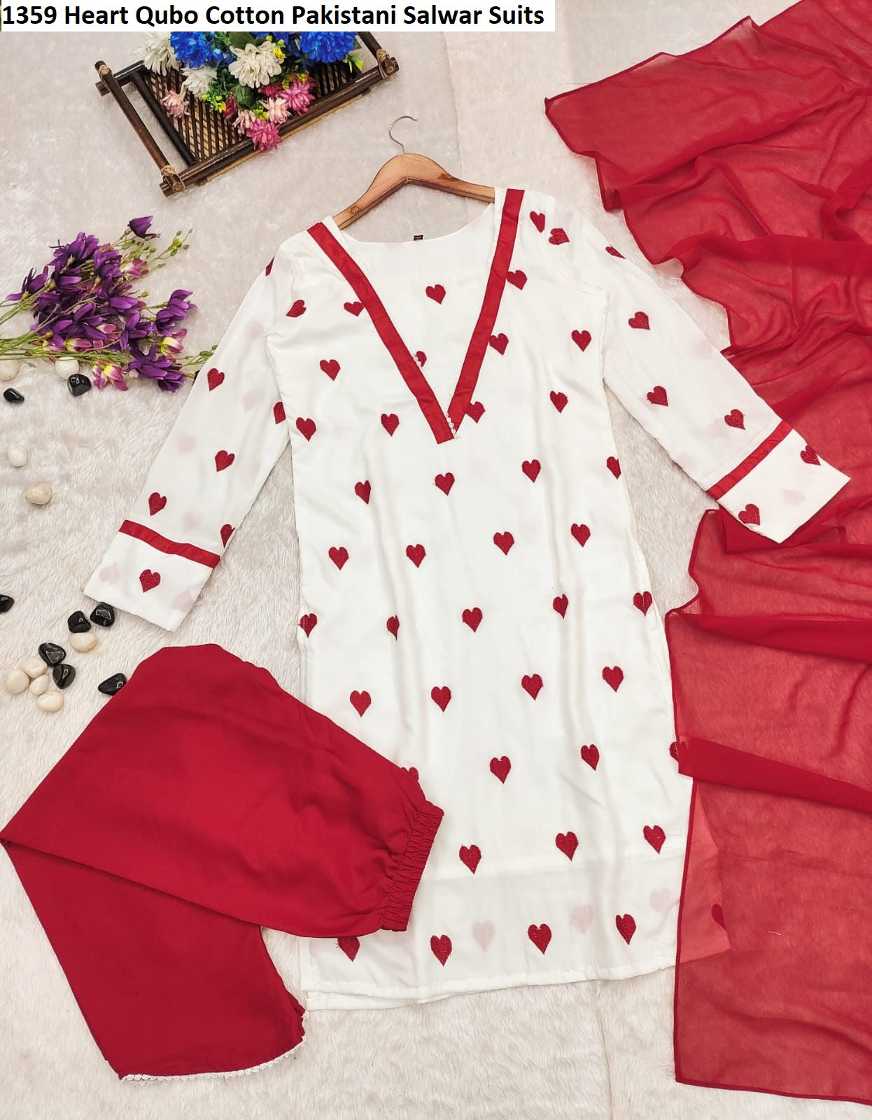 1359 Heart Qubo Cotton Pakistani Salwar Suits