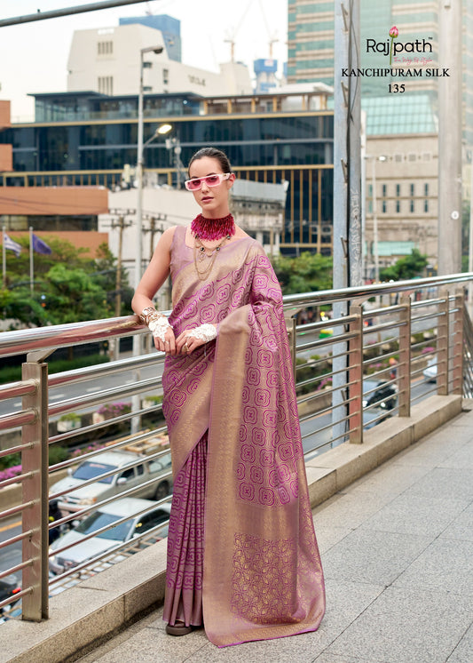 135 Butterscotch Rajpath Silk Sarees