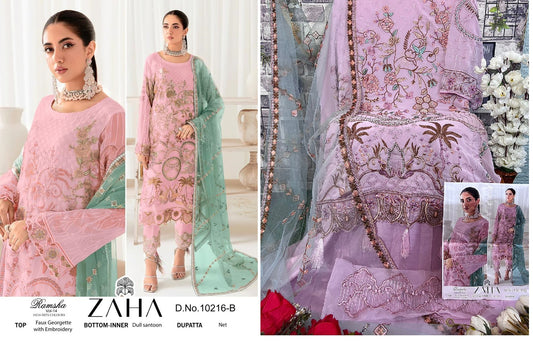 10216-B Zaha Pakistani Salwar Suits