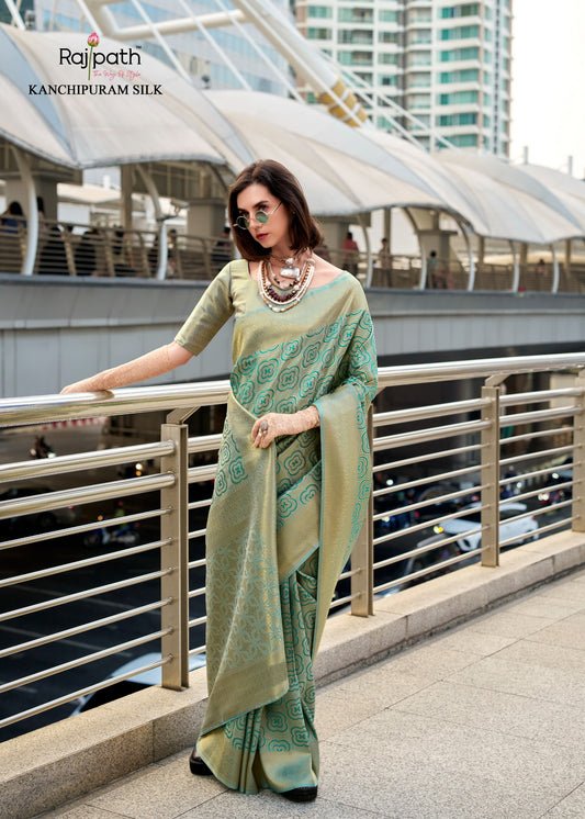 136 Butterscotch Rajpath Silk Sarees