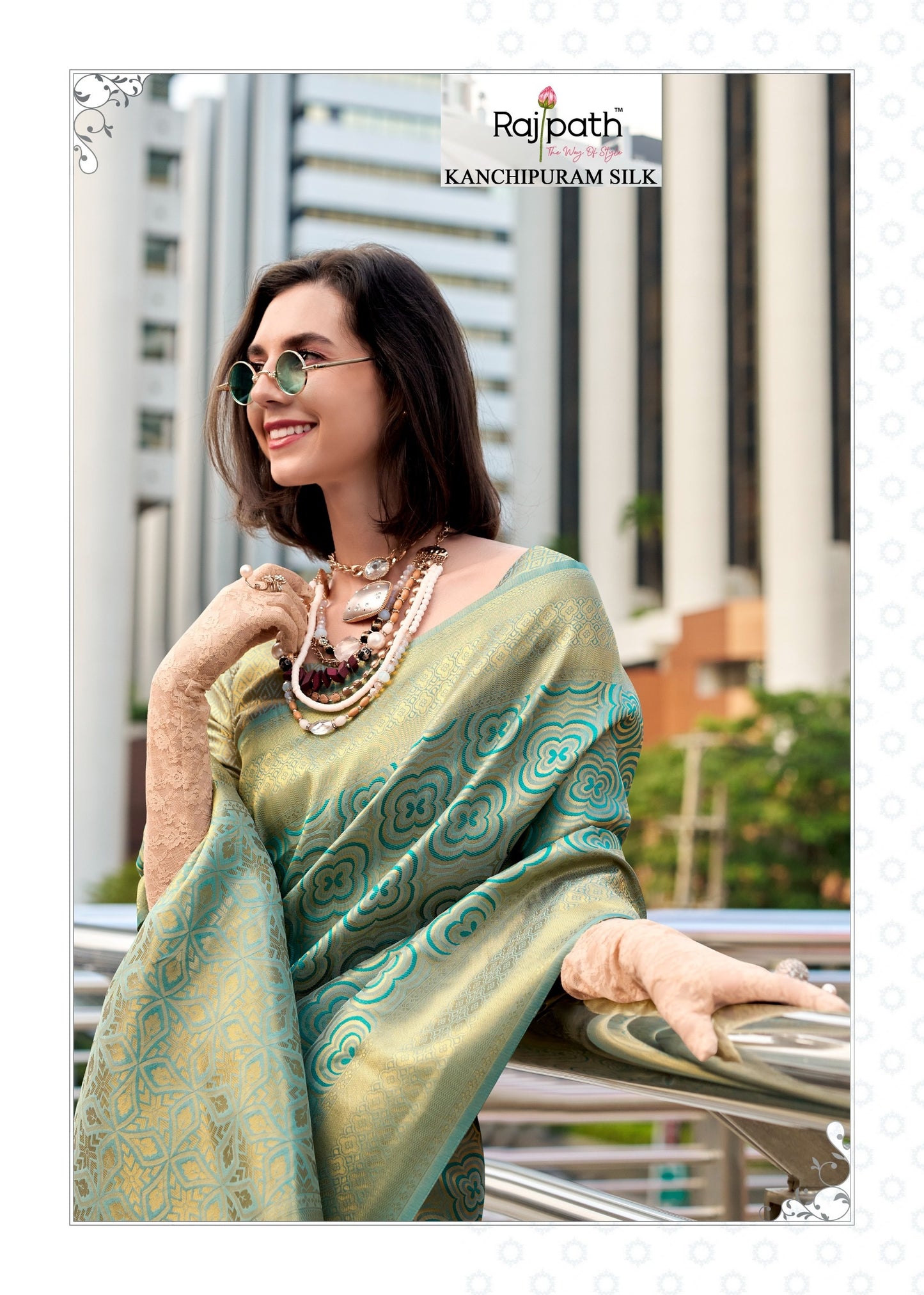 136 Butterscotch Rajpath Silk Sarees