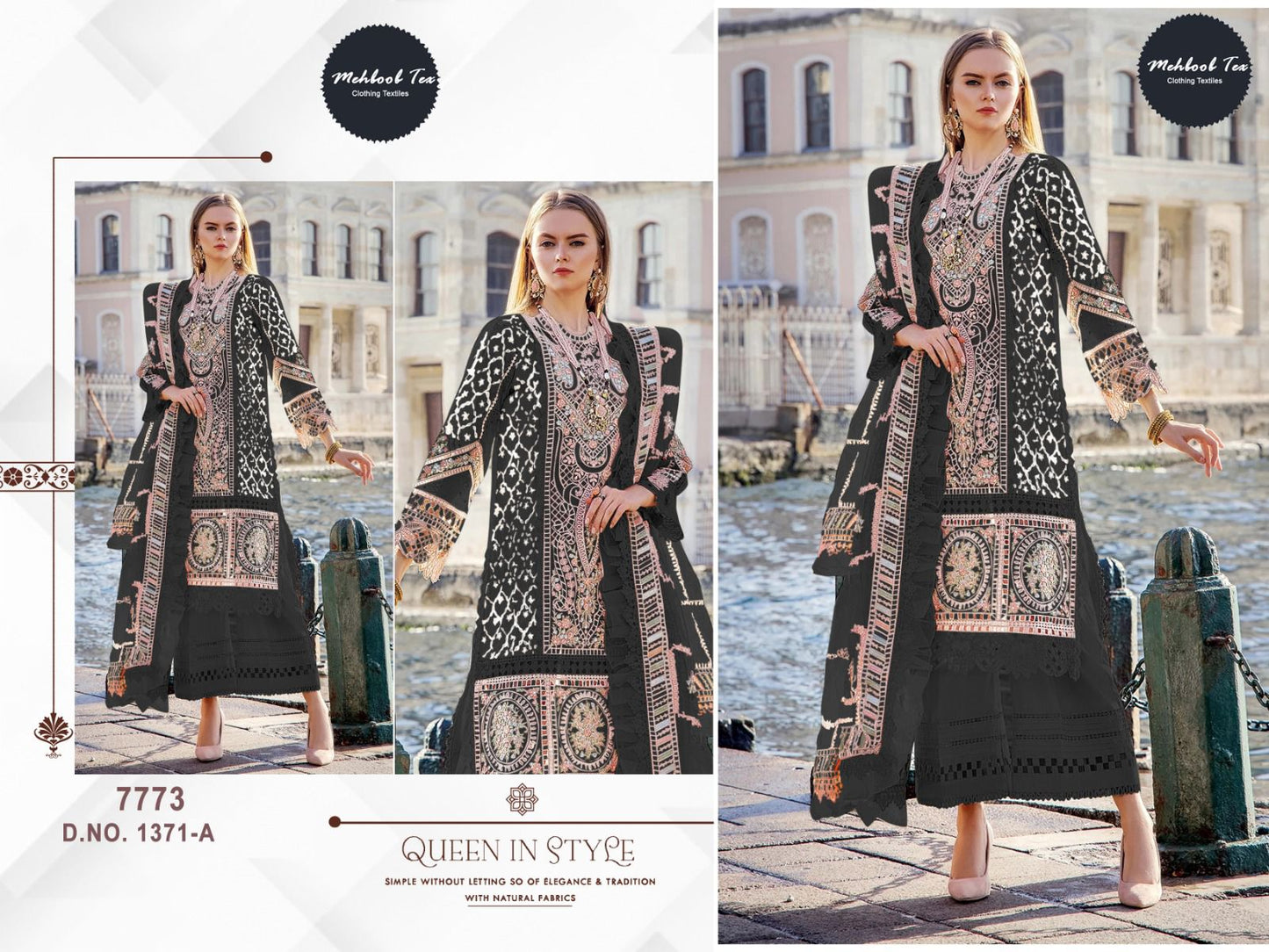 1371-A Mehboob Tex Cotton Pakistani Salwar Suits