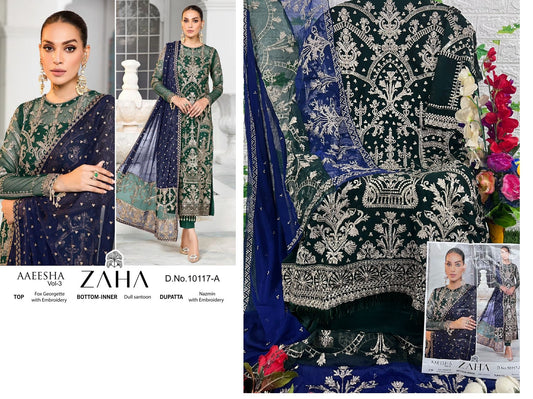 10117-A Zaha Pakistani Salwar Suits