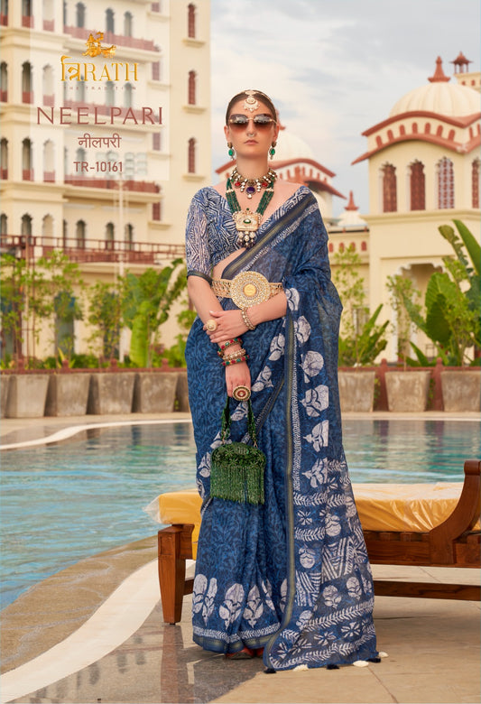 101561 Neelpari Trirath Sarees