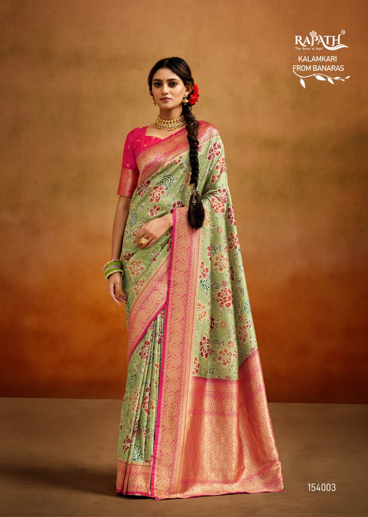 154003 Moghra Rajpath Sarees