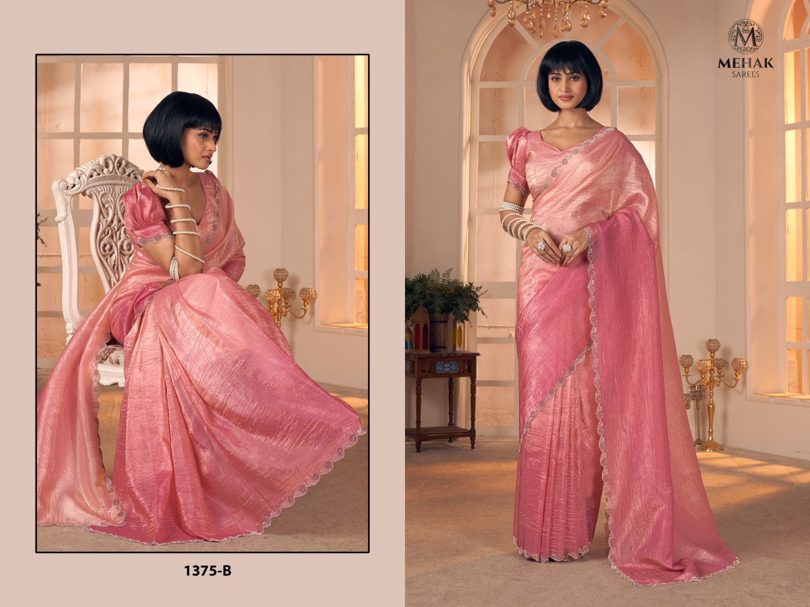 1375-B Mehak Pure Silk Sarees