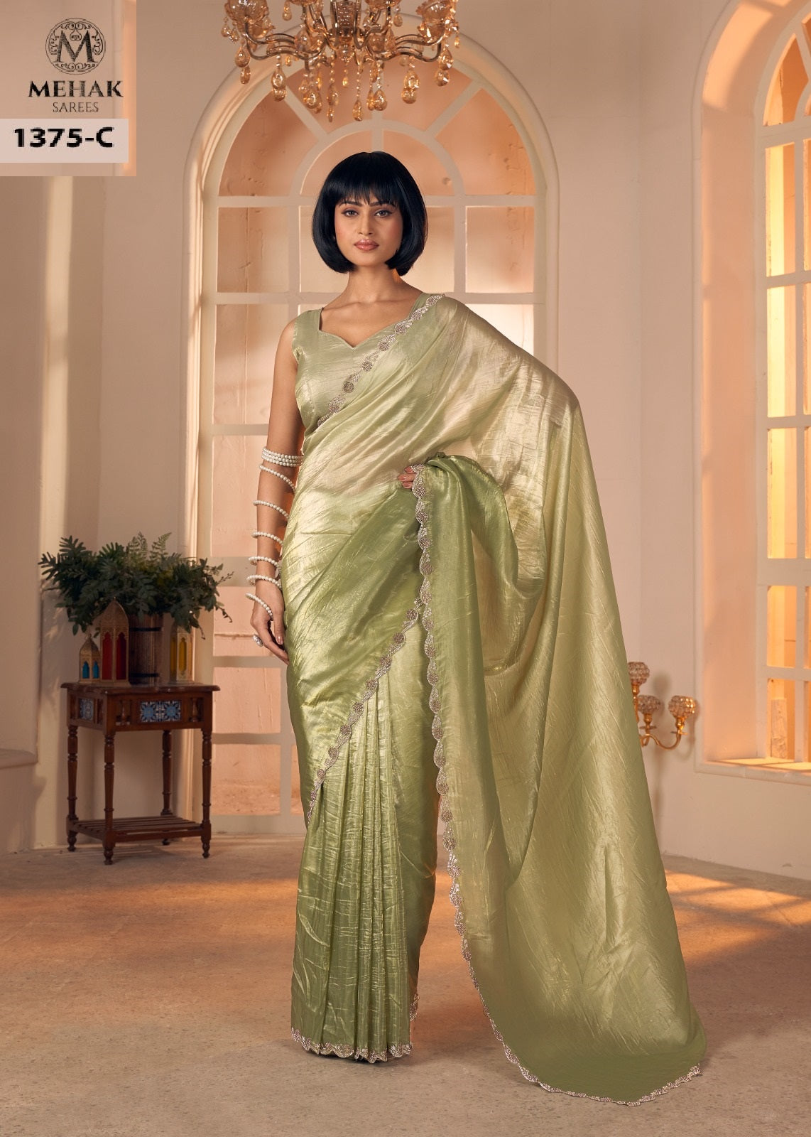 1375-C Mehak Pure Silk Sarees