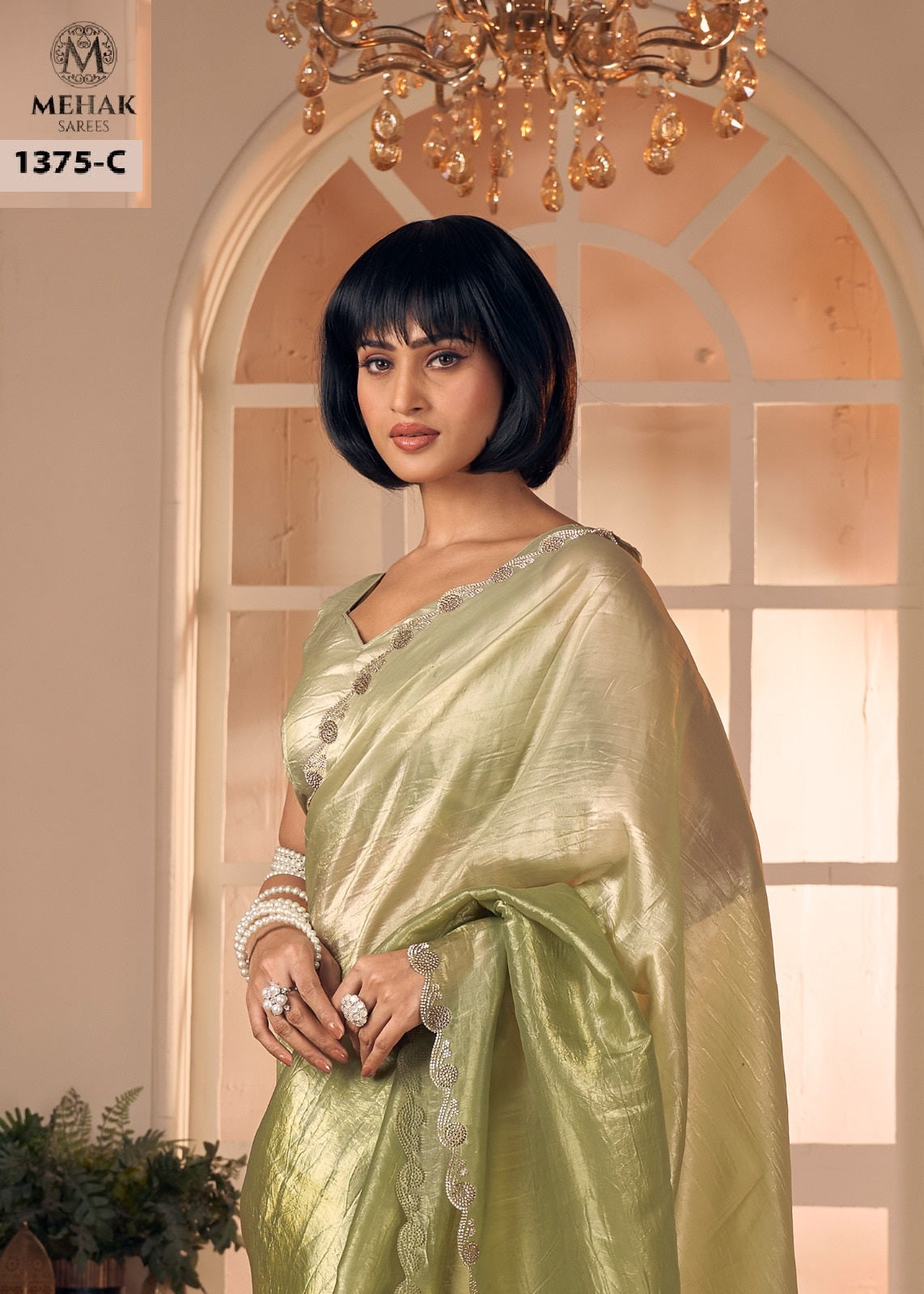 1375-C Mehak Pure Silk Sarees