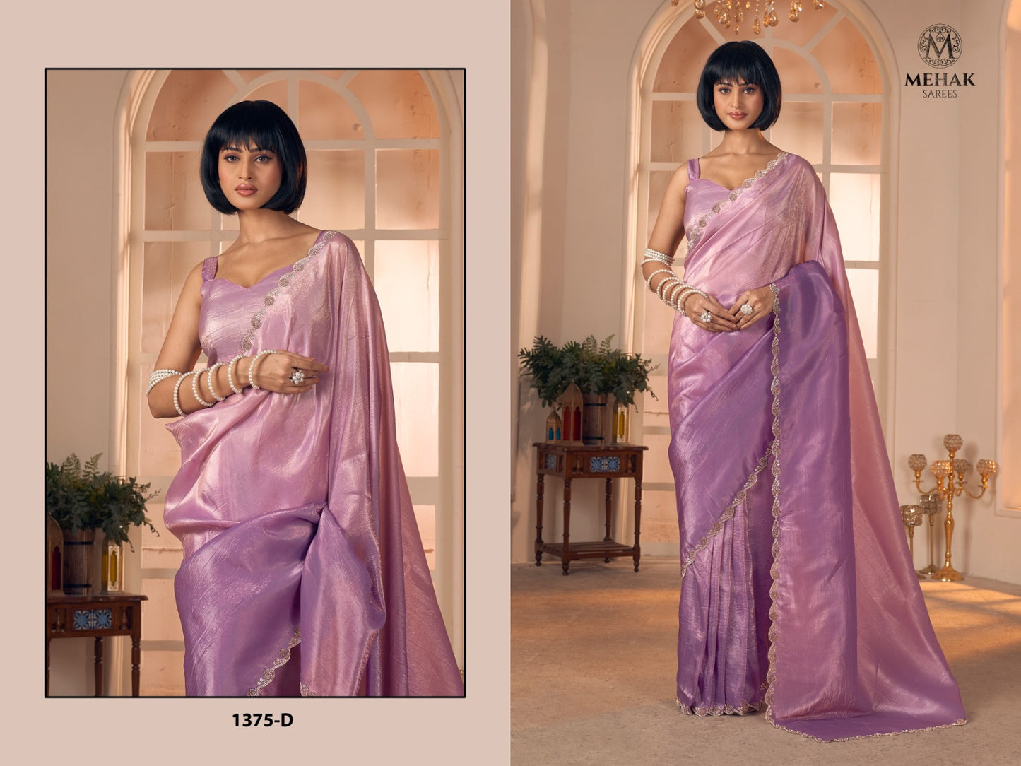 1375-D Mehak Pure Silk Sarees
