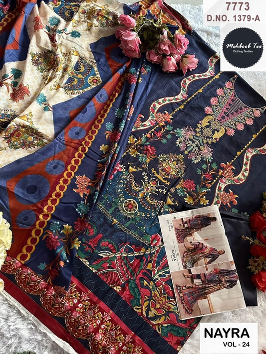 1379-A Nayra Vol-24 Mehboob Tex Embroidery Pakistani Salwar Suits