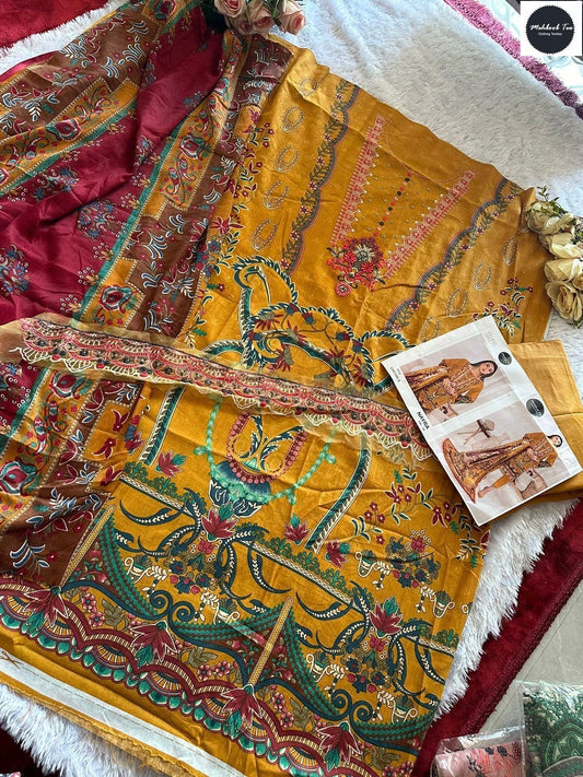 1380-B Nayra Vol 24 Mehboob Tex Heavy Cotton Pakistani Salwar Suits