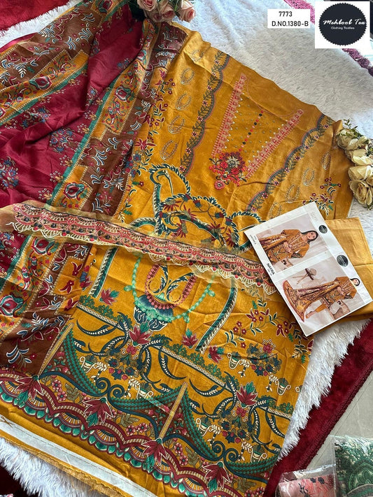 1380B Mehboob Tex Embroidered Pakistani Salwar Suits