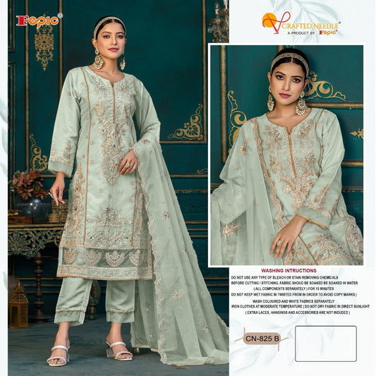 Cn-825-B Crafted Needle Pakistani Readymade Suits