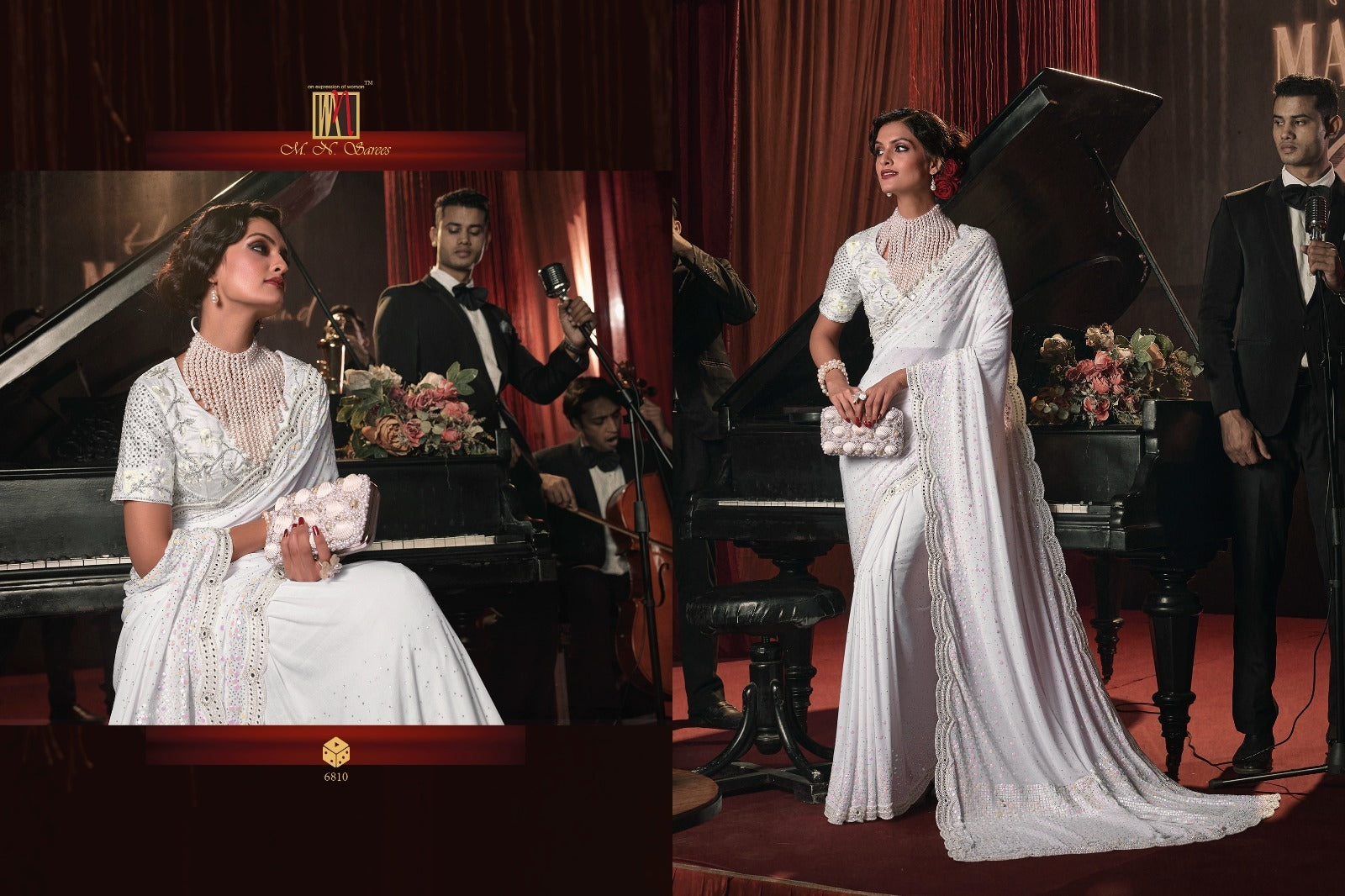 6810 Swarovski Vol 7 Mn Sarees