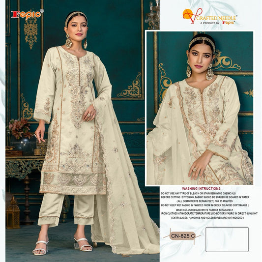 Cn-825-C Crafted Needle Pakistani Readymade Suits