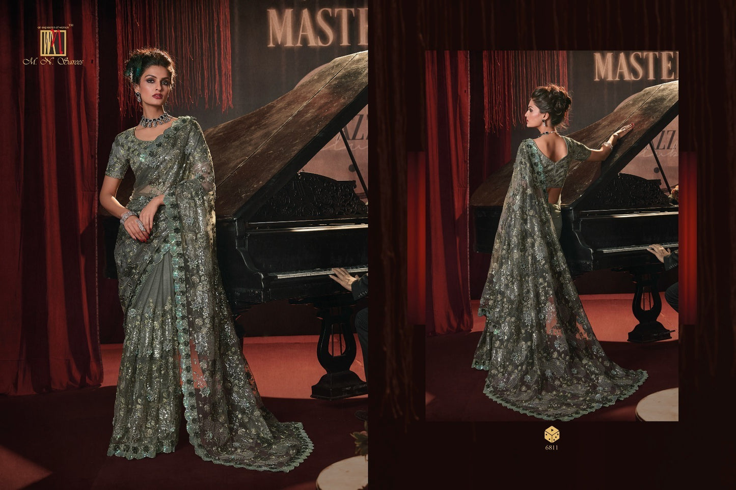 6811 Swarovski Vol 7 Mn Sarees