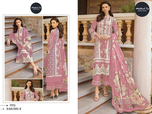 1393-E Mehboob Tex Embroidery Pakistani Patch Suits