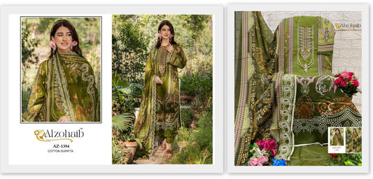 1394 Aalsha Vol 2 Al Zohaib Pure Cotton Pakistani Salwar Suits