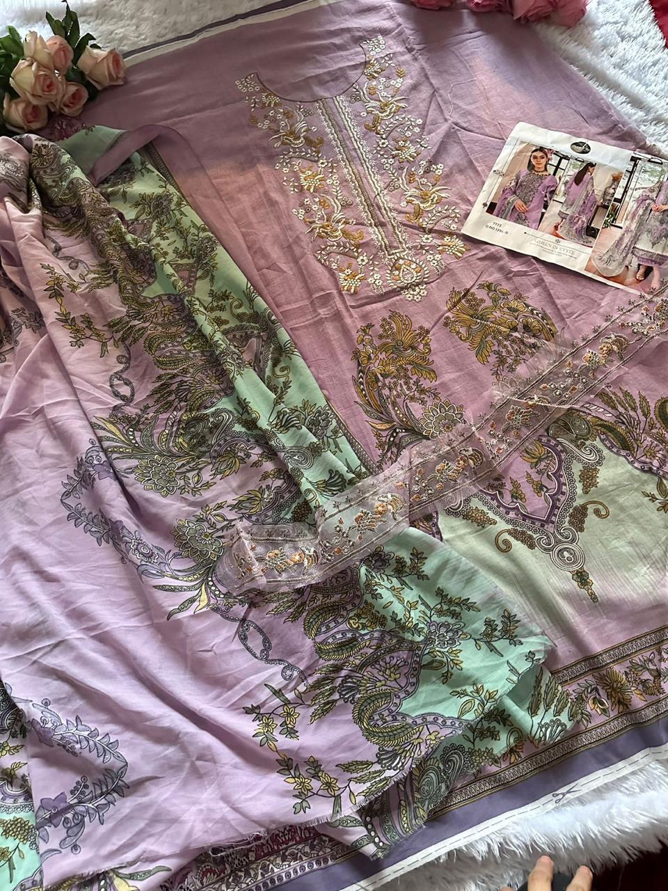 1394B Mehboob Tex Embroidered Pakistani Salwar Suits