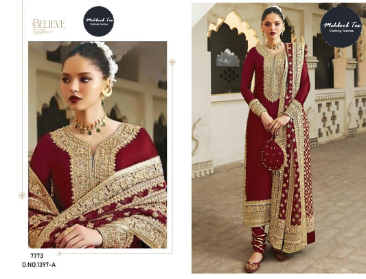 1397A Mehboob Tex Handwork Pakistani Salwar Suits