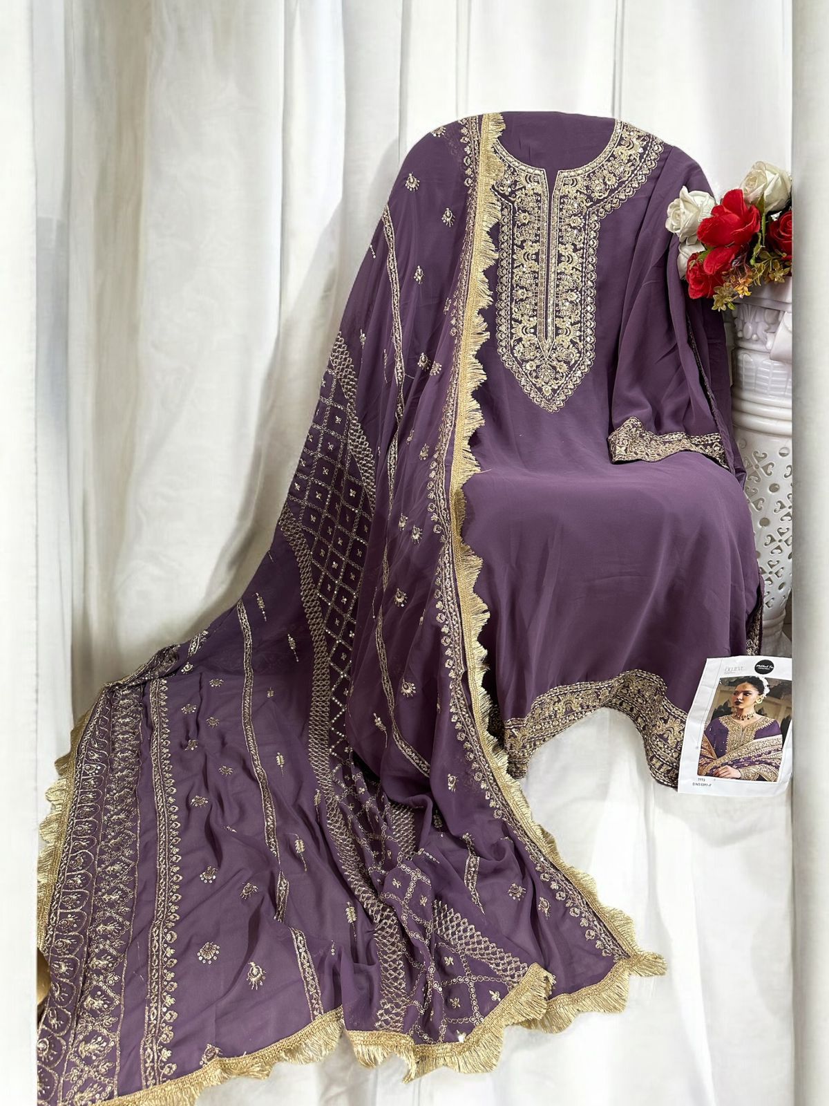 1397F Mehboob Tex Handwork Pakistani Salwar Suits