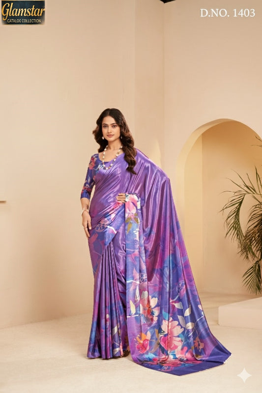 1403 Glamstar Hypnotex Malai Silk Sarees