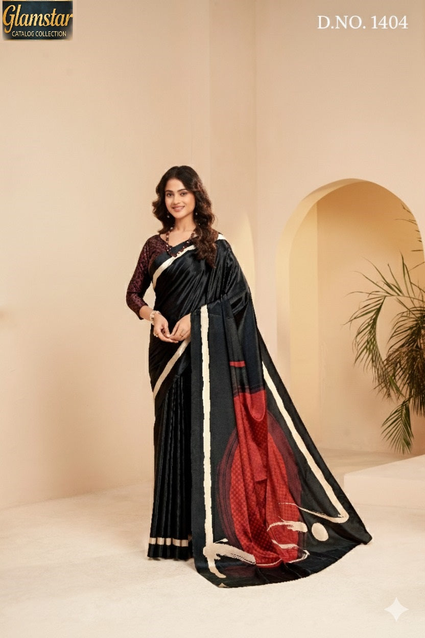 1404 Glamstar Hypnotex Malai Silk Sarees