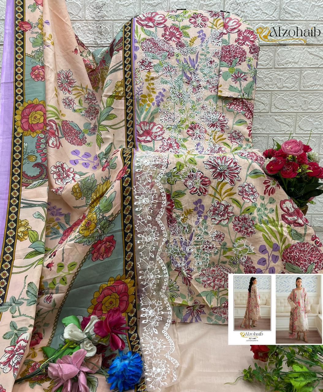 1407 Riwayat Vol 2 Al Zohaib Pure Cotton Pakistani Salwar Suits